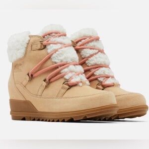 Sorel Women's Evie Lace Up Waterproof Wedge Bootie